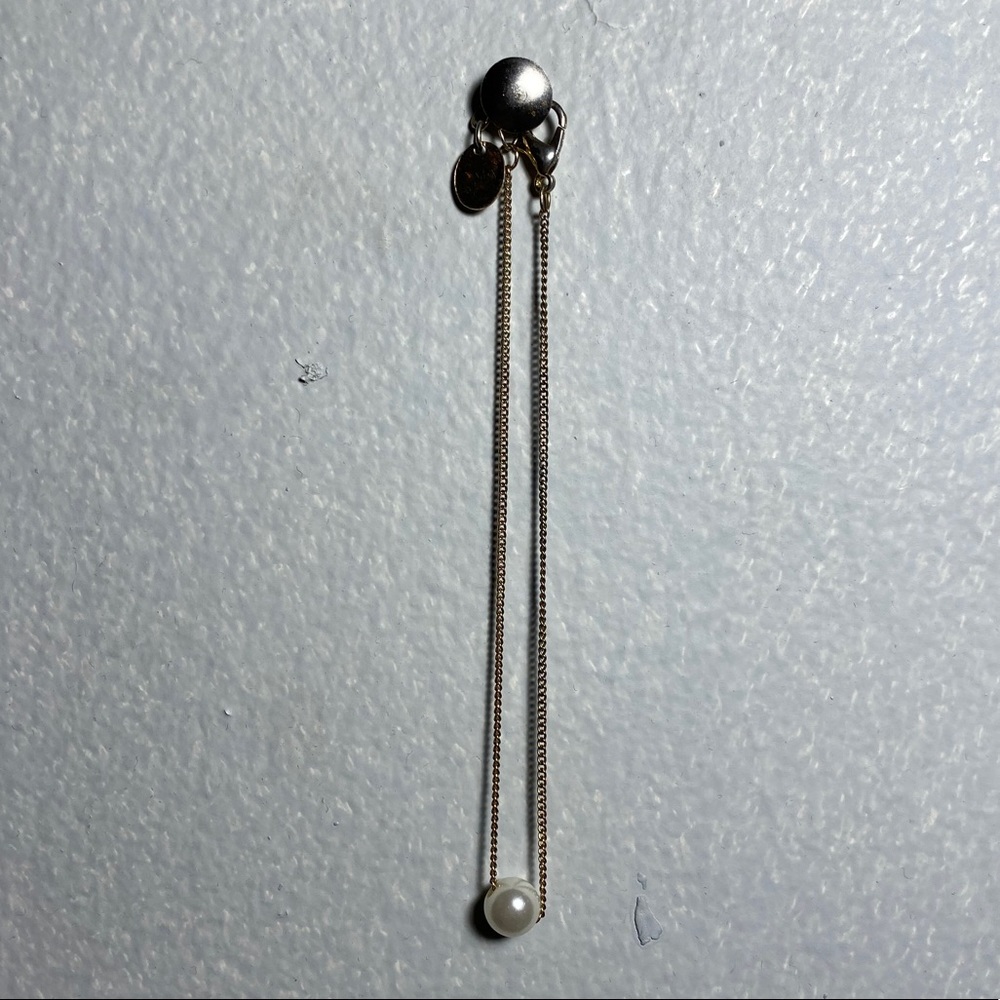 2 pearl beaded anklets